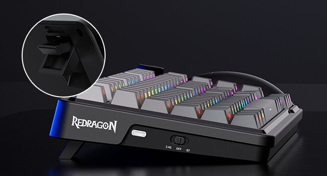 Redragon K673 GB 75% Wireless Gasket RGB 3-Modes 81 Keys Gaming Mechanical Hot-Swap Socket Keyboard