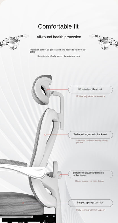 UVR Gaming Computer Chair Mesh Breathable Staff Chair Ergonomic Design Armrest Chair Sitting Comfor THome Office Chair Furniture